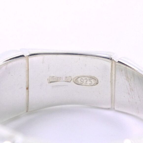 Gucci Silver 925 Octagon Ring Size 9.5 - Picture 5 of 6
